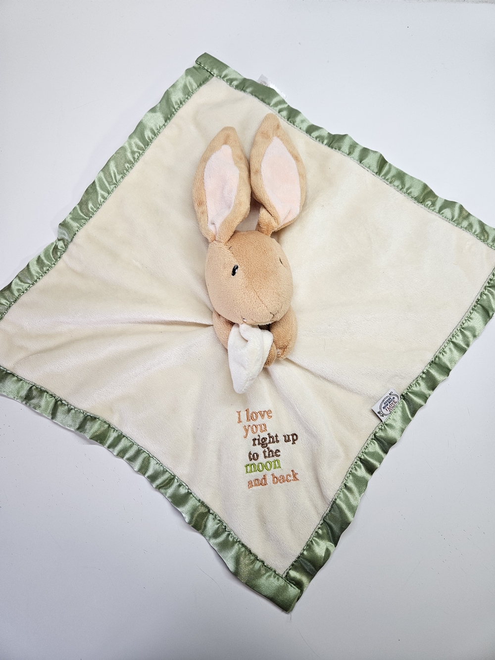 Guess How Much I Love You to the Moon & Back Bunny Security Blanket Lovey Plush